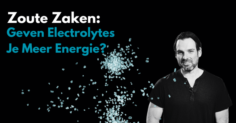 Geven Electrolytes je meer energie?